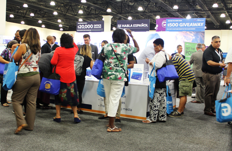 IRS Tax Forum - busy sbtpg booth